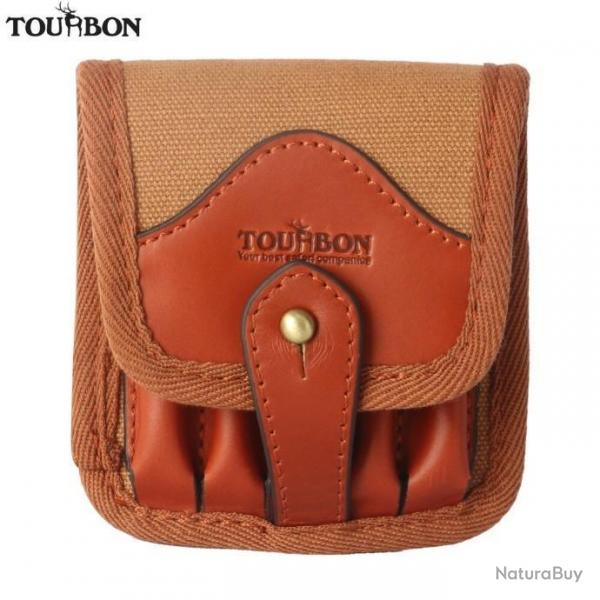 Tourbon Porte Munitions en Cuir et Toile