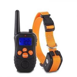 OTMAGELU Collier D'entrainement ORANGE pour chien Portée 300M -