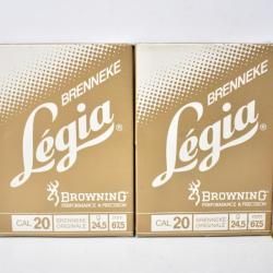 2 Boites de Legia Brenneke calibre 20
