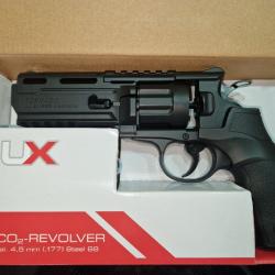 PACK REVOLVER TORNADO UMAREX 4'' BB'S CAL. 4.5 MM + 2 barillets + 10 Sparclettes Co2