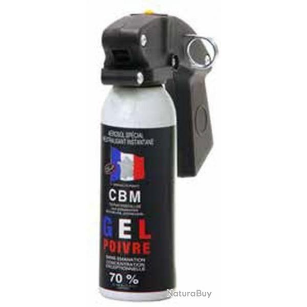Lot de 2 Bombes Lacrymognes Professionnelles 100ML Gel Poivre Avec Poigne CBM - Braderie Automne