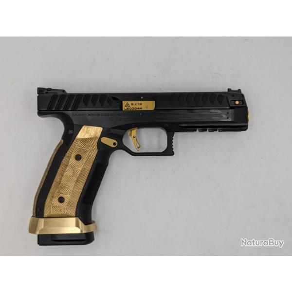 PISTOLET LAUGO ARMS ALIEN 9X19 KIT PERFORMANCE BLACK GOLD EDITION LIMITED