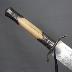 Rare glaive (épée courte) Vietnamien, poignée os - Vietnam/Chine du Sud, 19ème siècle