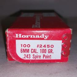 Ogives Hornady 243 Win 100grs