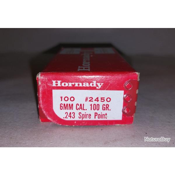 Ogives Hornady 243 Win 100grs