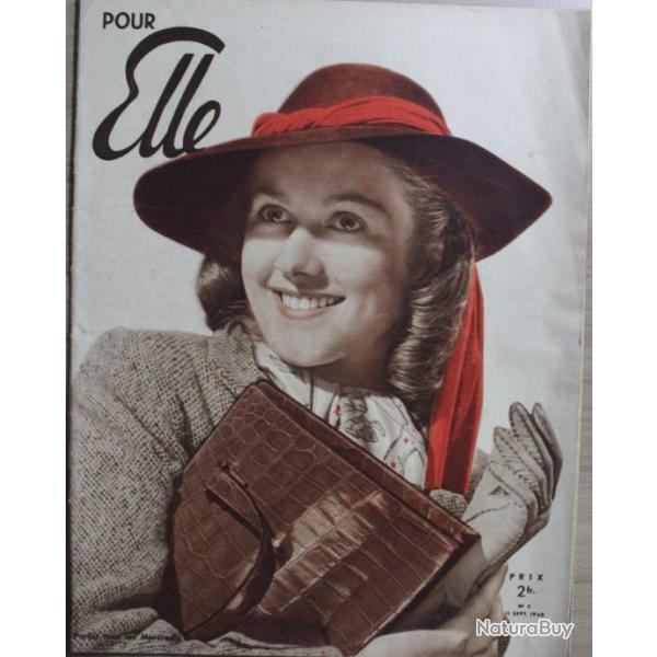 Revue pour Elle de Septembre1940 No 5