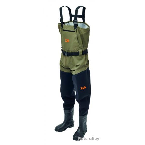 Waders Respirant Daiwa Hybride Avec Bottes 44-45