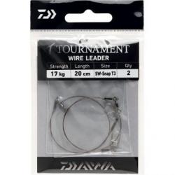 Bas de Ligne Acier Daiwa Tournament Wire Leader 30 Cm 5KG