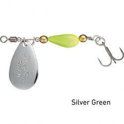 Cuiller Daiwa Silvercreek Spinner 6G x1 SILVER GREEN