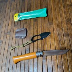 OPINEL N-9 PREMIER CHOIX LA MAIN COURRONNÉE FRANCE AVEC MINI COUTEAU GRIFFE