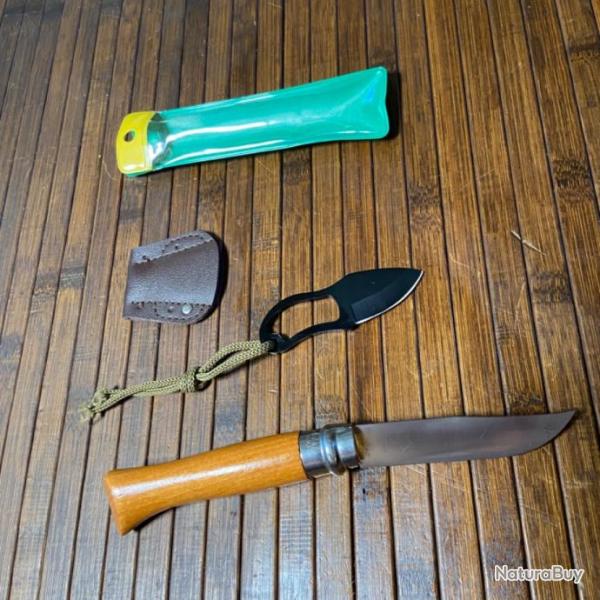 OPINEL N-9 PREMIER CHOIX LA MAIN COURRONNE FRANCE AVEC MINI COUTEAU GRIFFE