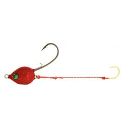 Tete Plombée Daiwa Samuraï Tenya Jig Head 21G RED