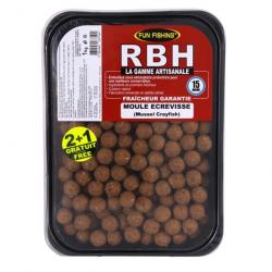 Bouillettes Fun Fishing RBH 15mm - 800gr Moule Ecrevisse