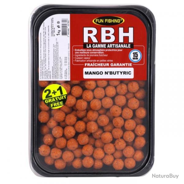 Bouillettes Fun Fishing RBH 15mm - 800gr Mango N'Butyric