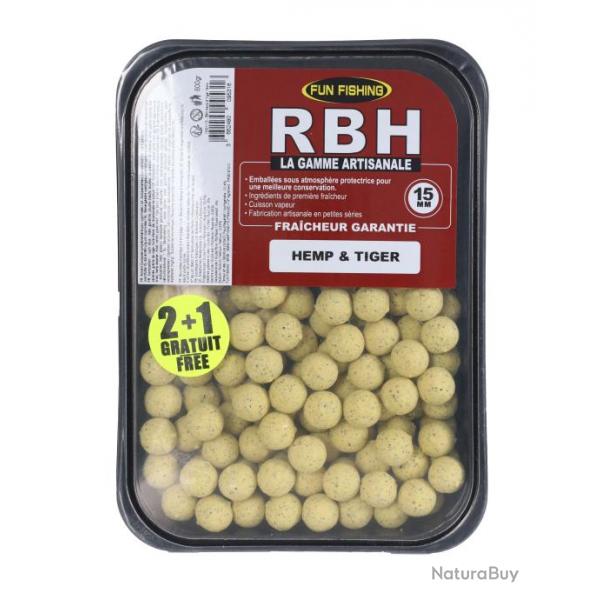 Bouillettes Fun Fishing RBH 15mm - 800gr Hemp & Tiger