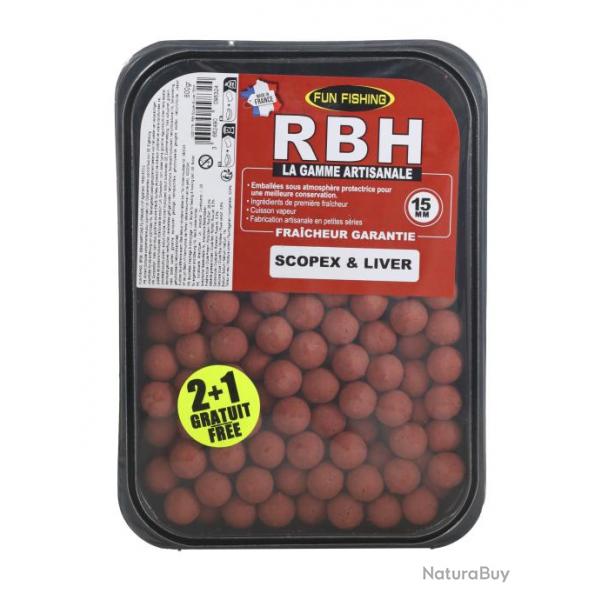 Bouillettes Fun Fishing RBH 15mm - 800gr Scopex & Liver