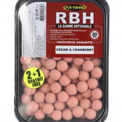 Bouillettes Fun Fishing RBH 20mm - 800gr Cream & Cranberry