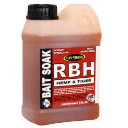 Additif Liquide Fun Fishing RBH Bait Soak System 1L Hemp & Tiger