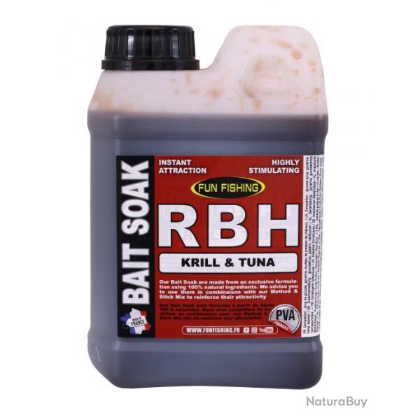 Additif Liquide Fun Fishing RBH Bait Soak System 1L Krill Tuna