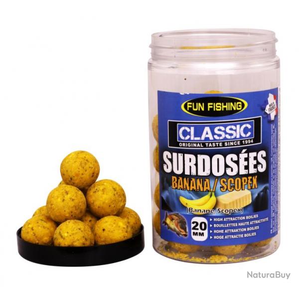 Bouillette Surdoses Fun Fishing Classic - 20mm - 240gr Banane Scopex