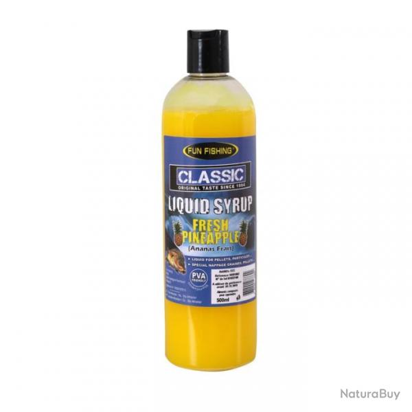 Additif Liquide Fun Fishing Classic Liquid Syrup 480ml Ananas Frais