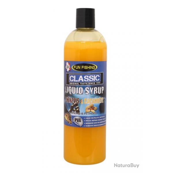 Additif Liquide Fun Fishing Classic Liquid Syrup 480ml Chenevis & Cacahuete