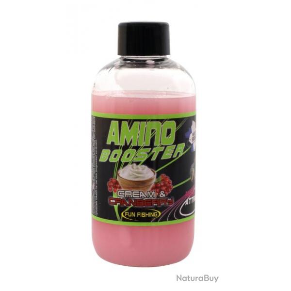 Additif Liquide Fun Fishing Amino Booster 185ml Cream & Cranberry