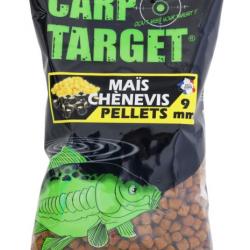 Pellet d'Amorcage Carp Target - 9mm - 700g Mais Chenevis