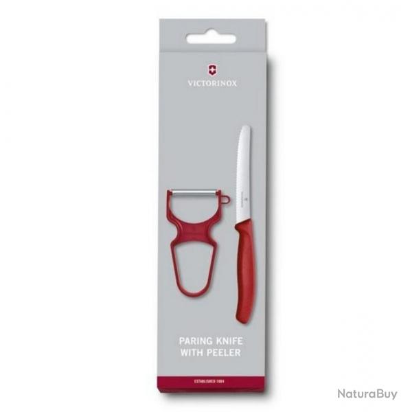 Set 2 Pices Victorinox SwissClassic, Couleur rouge [Victorinox]