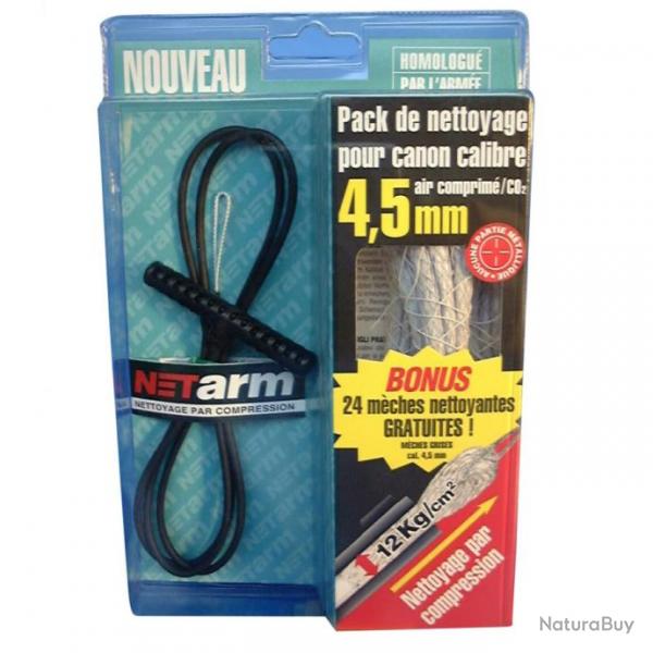 PROMOTION ! Kit de nettoyage NETARM pour calibre 4.5 mm / CO