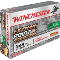 Munitions winchester cal.243win extreme point copper impact 5.51g 85gr par 60