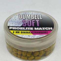 Pellets dumbell pro élite baits banana-strawberry 8mm soft