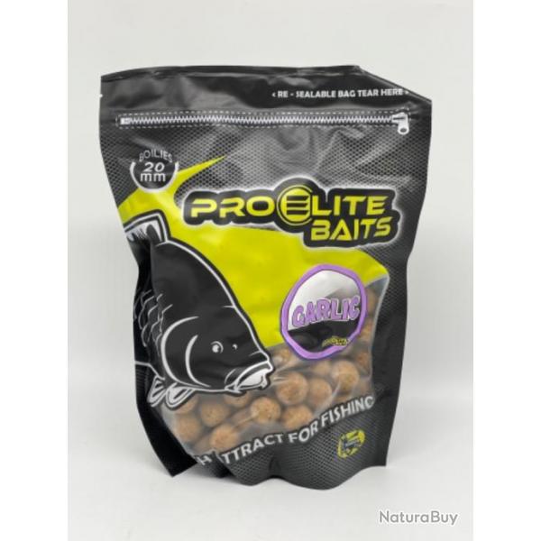 Bouillettes pro elite baits garlic 20mm 800gr