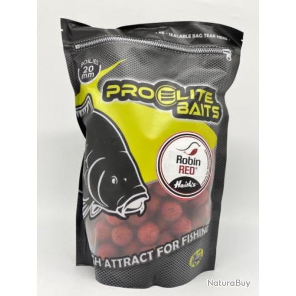 Bouillettes pro elite baits robin red 20mm 800gr