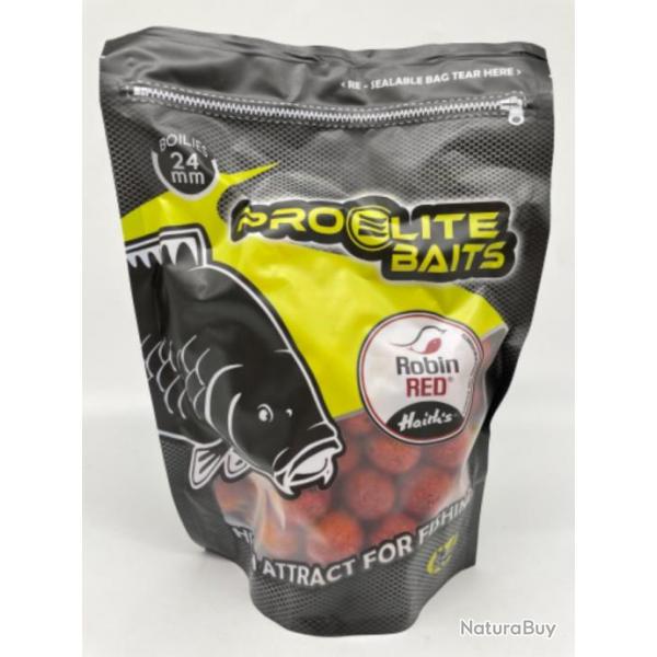 Bouillettes pro elite baits robin red  24mm 800gr