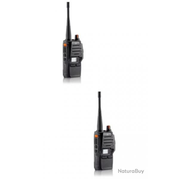 Lot de 2 Talkie-Walkie Waldberg P9 Pro V2 Noir