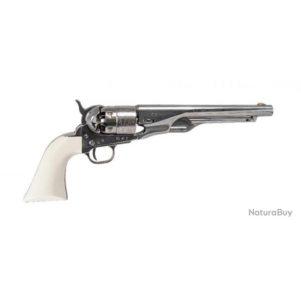 Revolver Pietta 1860 Colt Army Old Silver Ivoire Calibre 44 - Braderie Automne