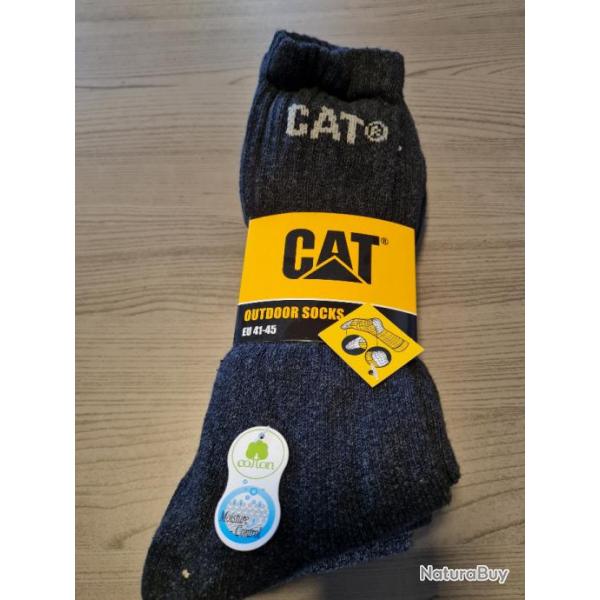 Lot de 3 paires de chaussettes renforces Outdoor socks Caterpillar pointure unique 41/45