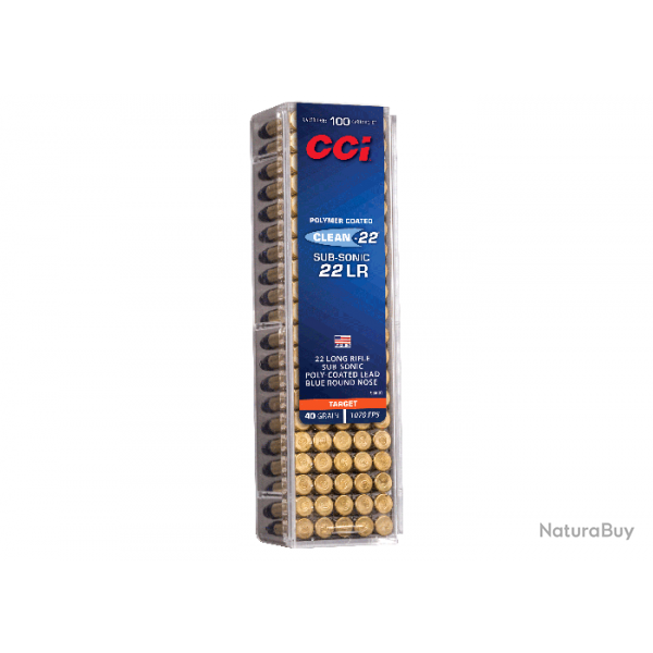 Balles CCI Clean-22 Subsonic - Cal. 22LR - Par 1