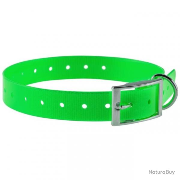 Collier pour chien Country polyurthane 2.5 x 60 cm - Vert