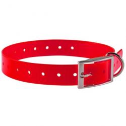 Collier pour chien Country polyuréthane 2.5 x 60 cm Orange - Rouge