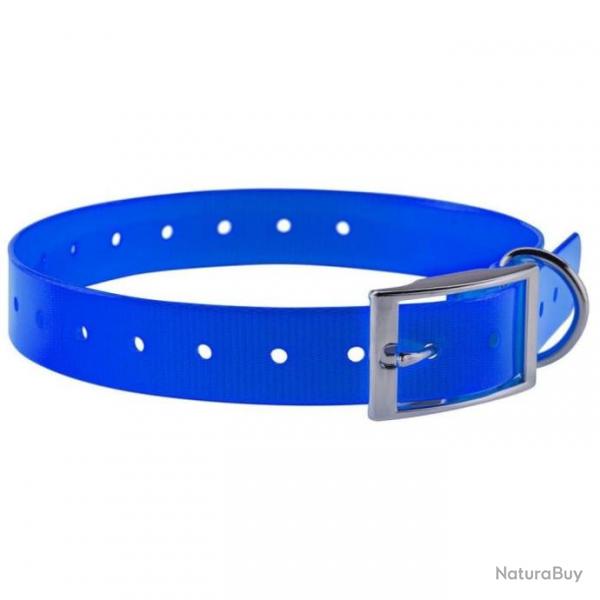 Collier pour chien Country polyurthane 2.5 x 60 cm - Bleu