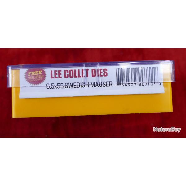 Jeu d'outils Lee Collet Dies cal  6.5 X55 SWEDISH MAUSER