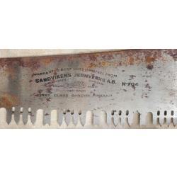 SCIE A MAIN  DENTS AMERICAINES  MARQUE SANVIKENS JERNVERKS A.B. N° 794 SWEDEN MARK