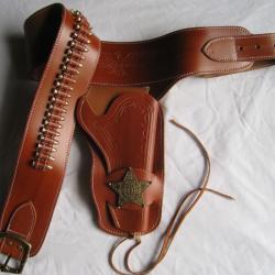 HOLSTER WESTERN BRUN CLAIR  - Réf.721