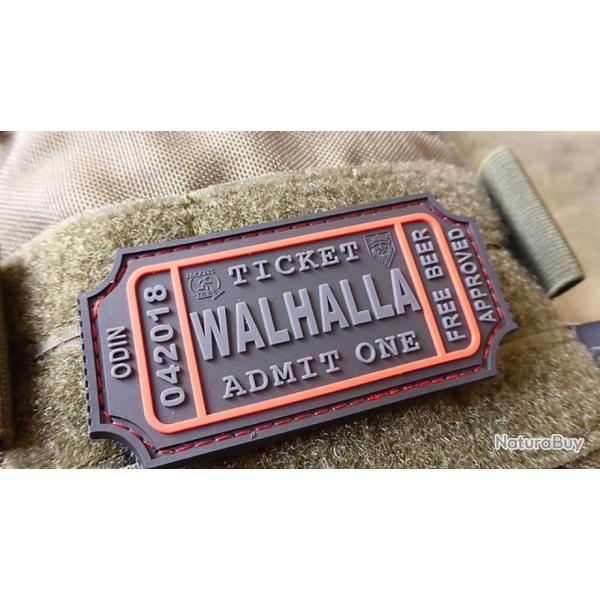 JTG WALHALLA TICKET - Odin approved Patch Noir