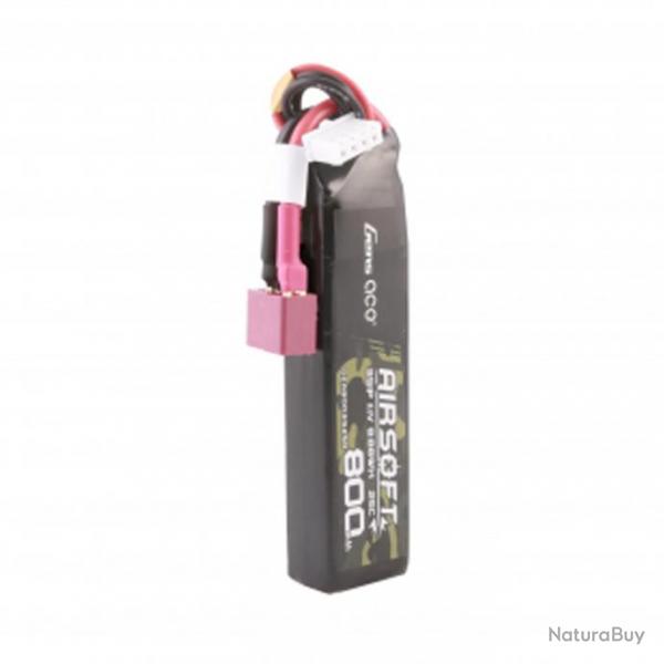 Batterie lipo 11.1V 800mah 25C 1 lment T-DEAN Genspow