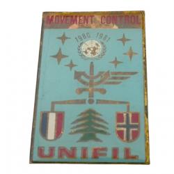 UNIFIL OPEX LIBAN MOVEMENT CONTROL 1980/1981 Fabrication Locale