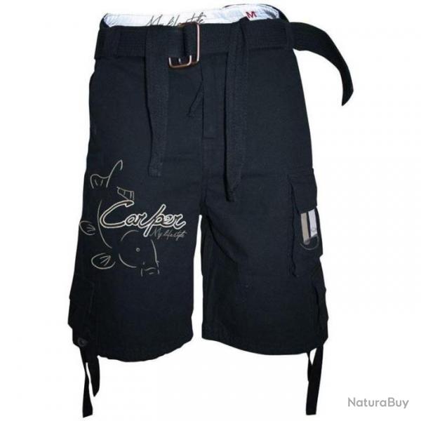 Short Homme Hot Spot Design Carper - Noir