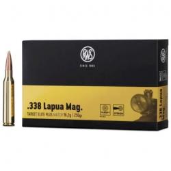 20 Munitions RWS Cal .338 Lapua Mag 250gr Target Elite Plus Match